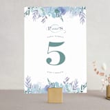 "Big Blooms" - Table Numbers in Dew by Grace Kreinbrink - Front