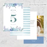 "Big Blooms" - Table Numbers in Dew by Grace Kreinbrink - Back of Card Options