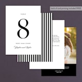 "Classic" - Table Numbers in Tuxedo by Lauren Chism - Back of Card Options
