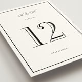 "Hepburn" - Table Numbers in Tuxedo by Megan Davis - Detail