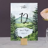 "Into the Woods" - Table Numbers in Forest by Elly - Front