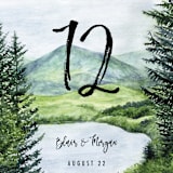 "Into the Woods" - Table Numbers in Forest by Elly - Detail