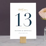 "Sullavan" - Table Numbers in Teal by Carly Reed Walker - Front