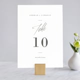 "Stacked date" - Table Numbers in Cotton by Amy Kross - Front