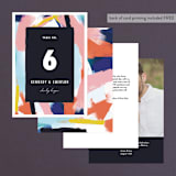"Happy Day" - Table Numbers in Carnival by Angela Marzuki - Back of Card Options