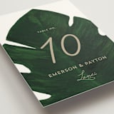 "Palm" - Table Numbers in Classic Palm by Kaydi Bishop - Detail