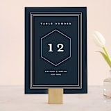 "Next Adventure" - Table Numbers in Navy by Stacey Meacham - Front