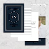 "Next Adventure" - Table Numbers in Navy by Stacey Meacham - Back of Card Options