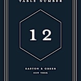 "Next Adventure" - Table Numbers in Navy by Stacey Meacham - Detail