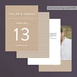 "Modern Stamp" - Table Numbers in Kraft by seulghi - Back of Card Options