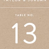 "Modern Stamp" - Table Numbers in Kraft by seulghi - Detail