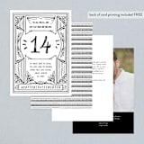 "Ink Detailing Frame" - Table Numbers in Ink by Shiny Penny Studio - Back of Card Options