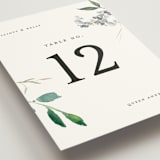 "Spring Wildflowers" - Table Numbers in Pink Floral by Mere Paper - Detail