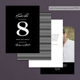 "Downtown" - Table Numbers in Onyx by Lauren Chism - Back of Card Options