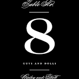 "Downtown" - Table Numbers in Onyx by Lauren Chism - Detail