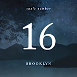 "Coastal Nights" - Table Numbers in Midnight by Kelly Schmidt - Detail