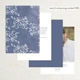 "Ornate" - Table Numbers in Indigo by Nazia Hyder - Back of Card Options