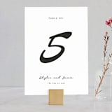 "Dressed in White" - Table Numbers in Cloud by Angela Garrick - Front