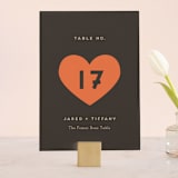 "Until Death" - Table Numbers in Golden by Katie Zimpel - Front