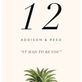 "Party in Paradise" - Table Numbers in Pineapple by Erin Hodges - Detail