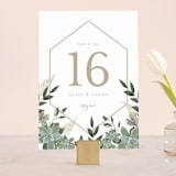 "Succulent Surround" - Table Numbers in Cloud by Susan Moyal - Front