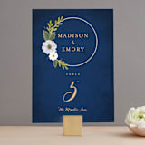 "Floral Ring" - Table Numbers in Atlantic by Karidy Walker - Front