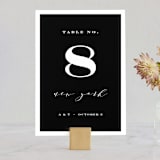 "Perspective" - Table Numbers in Noir by Kimberly FitzSimons - Front