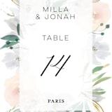 "Grande Botanique" - Table Numbers in Mist by Bonjour Paper - Detail