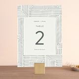 "Pattern Play" - Table Numbers in Pebble by Anelle Mostert - Front