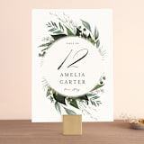 "Natures Greens" - Table Numbers in Ivory by Susan Moyal - Front