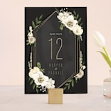 "jewel" - Table Numbers in Onyx by Susan Moyal - Front