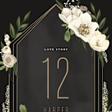 "jewel" - Table Numbers in Onyx by Susan Moyal - Detail