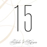 "Today & Always" - Table Numbers in Peach by Stacey Meacham - Detail
