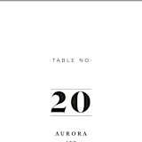 "Prelude" - Table Numbers in Vanilla by Nazia Hyder - Detail