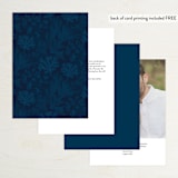 "Deep Blue" - Table Numbers in Deep Blue by Paper Sun Studio - Back of Card Options