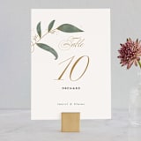 "Love Grows" - Table Numbers in Leaf by Leah Bisch - Front