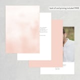 "Ethereal Bouquet" - Table Numbers in Blush by Petra Kern - Back of Card Options