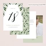 "Paradise" - Table Numbers in Forest by Oma N. Ramkhelawan - Back of Card Options