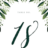 "Paradise" - Table Numbers in Forest by Oma N. Ramkhelawan - Detail