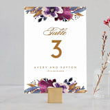 "Fall romance" - Table Numbers in Jewelled by Creo Study - Front
