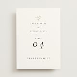"Sense and Sensibility" - Table Numbers in Cloud by Design Lotus - Front