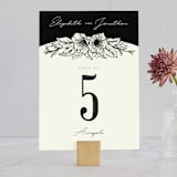 "Apeiron" - Table Numbers in Ebony by GeekInk Design - Front