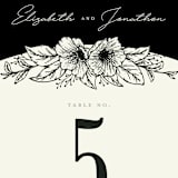 "Apeiron" - Table Numbers in Ebony by GeekInk Design - Detail