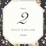 "botanica" - Table Numbers in Midnight by Griffinbell Paper Co. - Detail