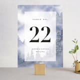 "Misty trees" - Table Numbers in Frost by Stacey Meacham - Front