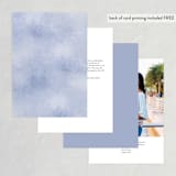 "Misty trees" - Table Numbers in Frost by Stacey Meacham - Back of Card Options