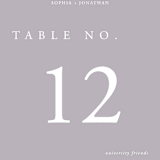 "The Minimalist" - Table Numbers in Air by lulu and isabelle - Detail