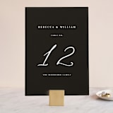 "We Do" - Table Numbers in Ink by lulu and isabelle - Front