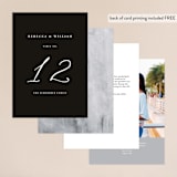 "We Do" - Table Numbers in Ink by lulu and isabelle - Back of Card Options