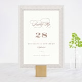 "Simply Grand" - Table Numbers in Dove by Hooray Creative - Front